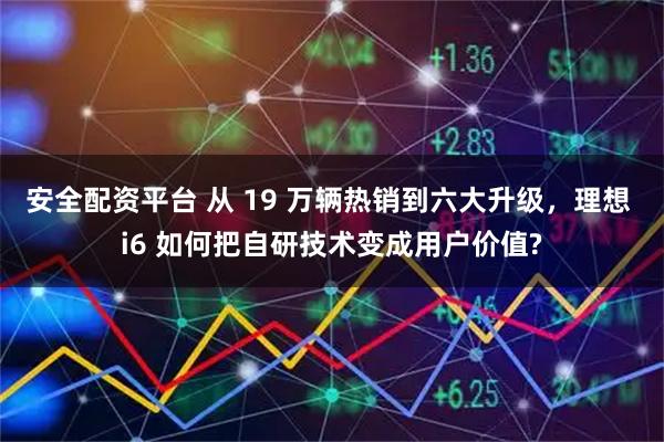 安全配资平台 从 19 万辆热销到六大升级，理想 i6 如何把自研技术变成用户价值?